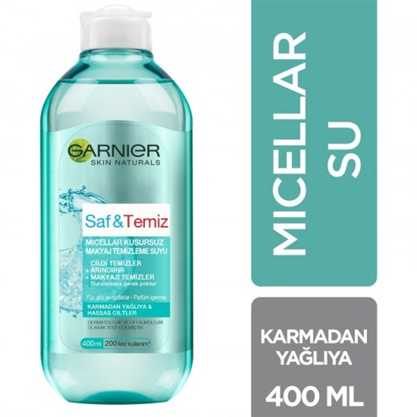 Garnier Micellar Saf & Temiz Kusursuz Makyaj Temizleme Suyu 400 ml