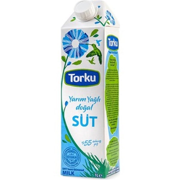 Torku 1L Yarım Yağlı Süt