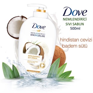 Dove Hindistan Cevizi Yağı Ve Badem Sütü Özü Sıvı Sabun 500 ml